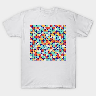 Bahaus Neo Geometric Colorful Pattern v1 T-Shirt